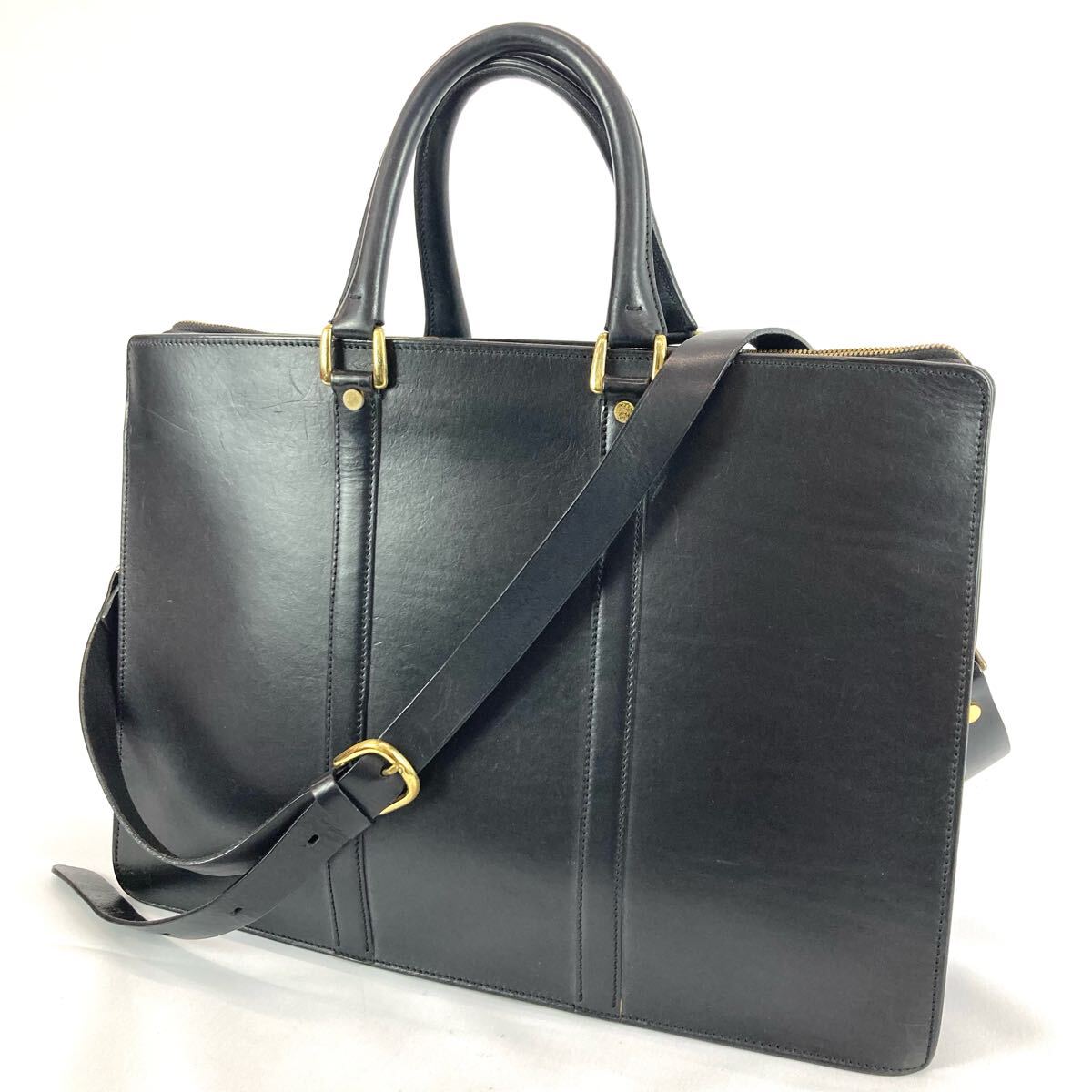 中古】英国紳士鞄の名門 ロイズ 最上級ブライドルレザーのメンズ