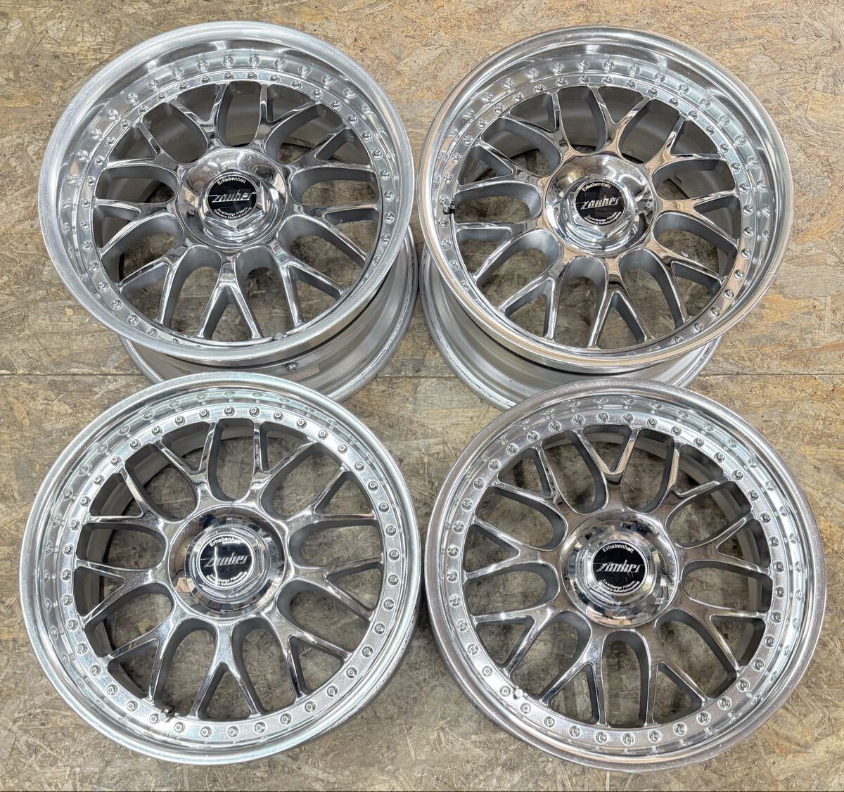 難アリ】ザウバー ZAUBER ディッシュ 18インチ 8.5J+45? 9.5J+42
