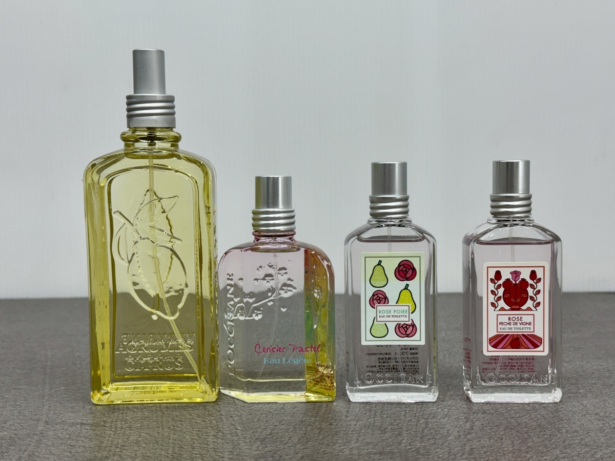 【未使用】[在庫処分] ロクシタン 香水セット RVP ROSE RP ROSE POIRE CHP Cerisier Pastel CV ...