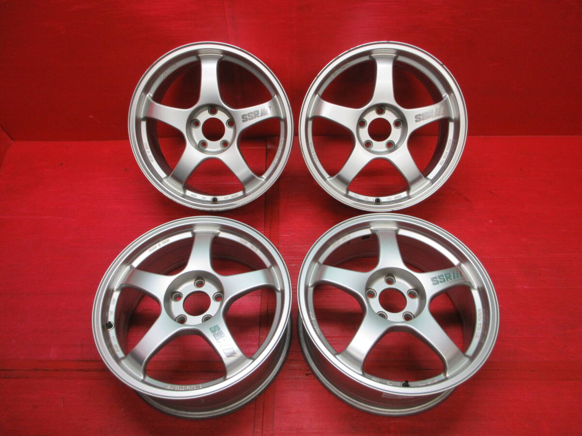 SSR ホイール4本 INTEGRAL GT-2 5穴 114.3 白 ホワイト18インチ 8.5J