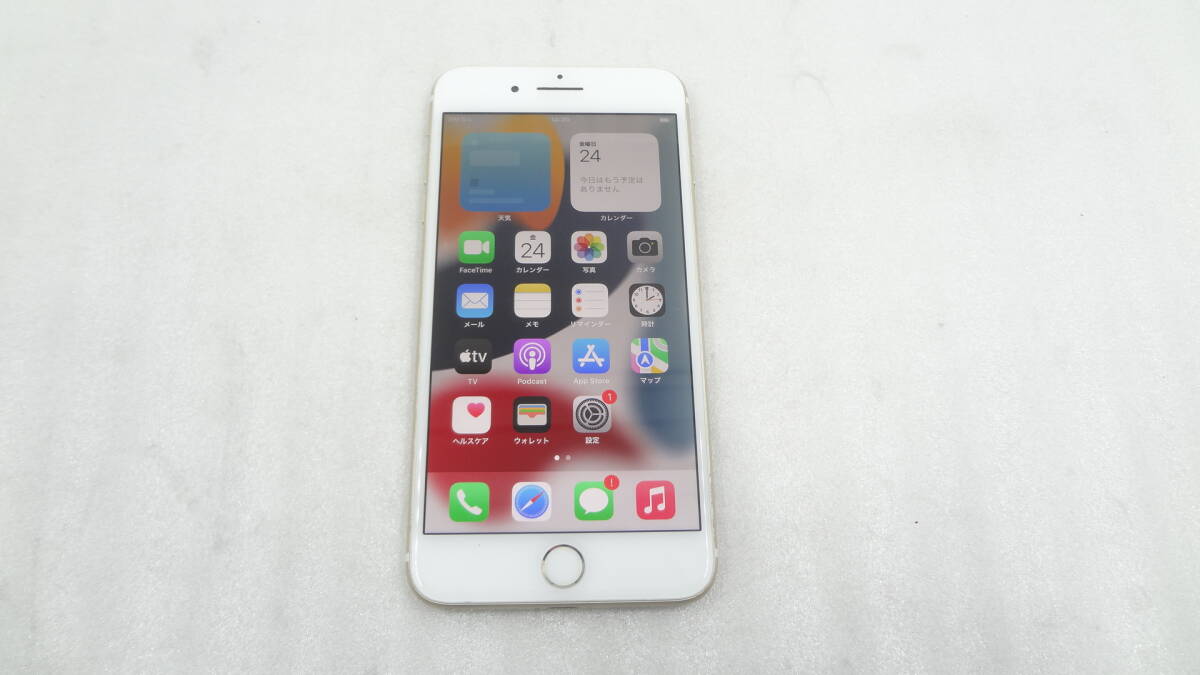 【傷や汚れあり】*au Apple iPhone 7Plus MN6H2J/A 128GB バッテリー84% ゴールド IMEI判定O ...