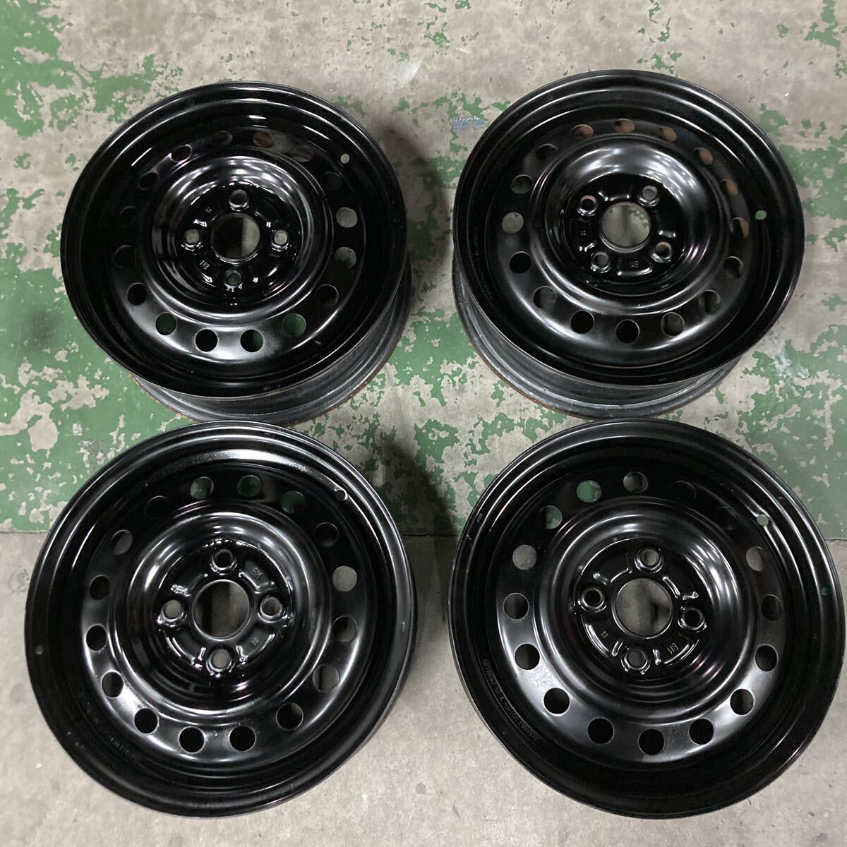 鎌ヶ谷 ワイドホイール 深リム 14インチ 5H 8J 7.5J 爪鉄 加工 鉄