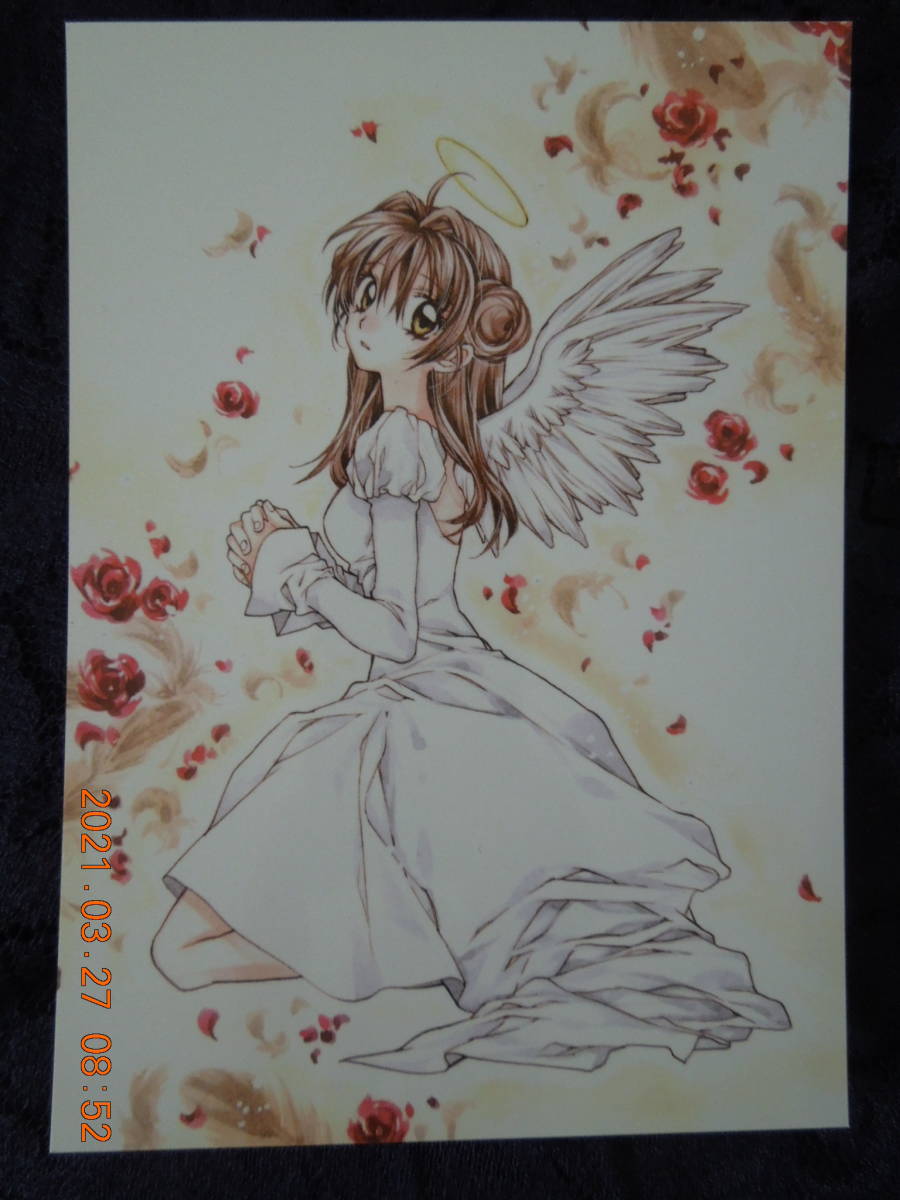 中古】神風怪盗ジャンヌ 種村有菜 サイン入り イラストカード 原画展