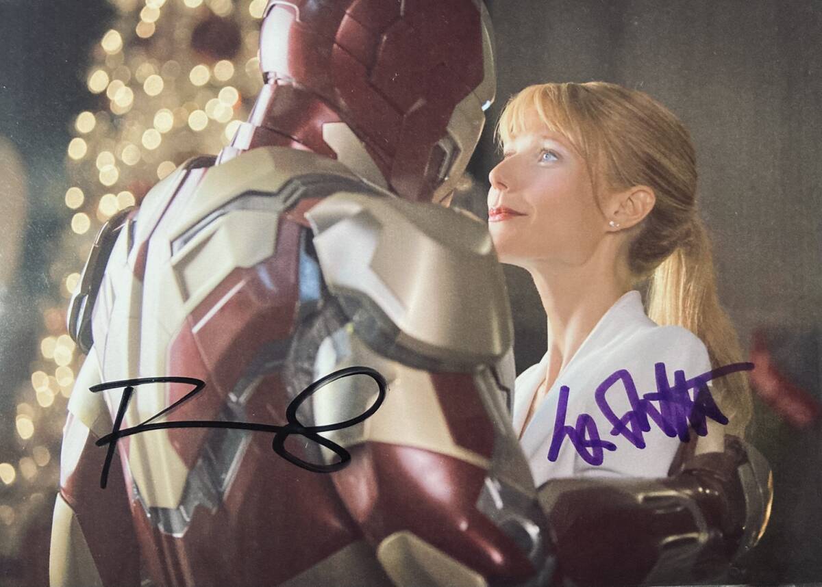 映画アベンジャーズ グウィネス・パルトロー直筆サイン入り写真☆証明