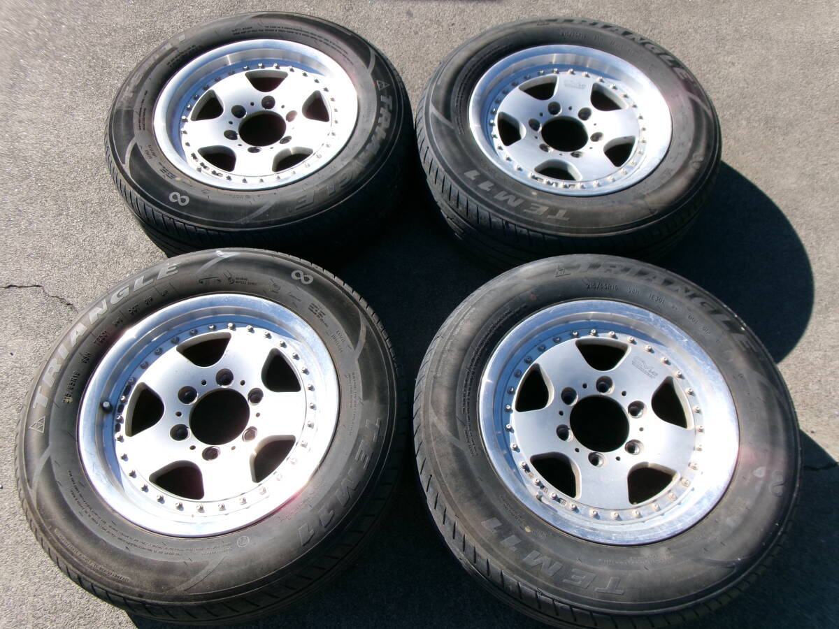 日産 テラノ D21 標準ボディ 純正 メッキ スチール ホイール 4本 6H