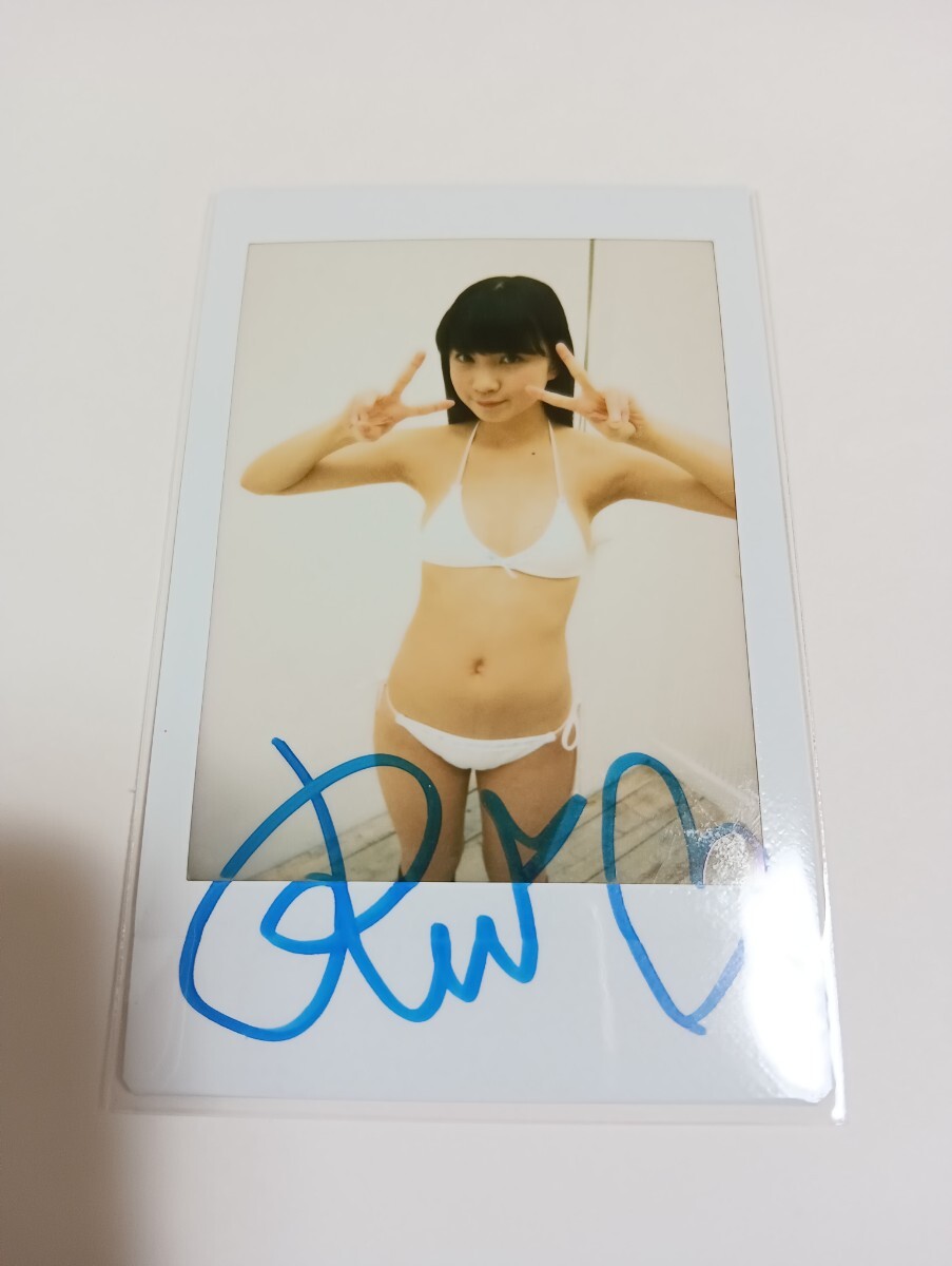 新品　西川茜　チェキ　サイン入り 未使用に近い】西川茜 直筆サイン入り 現場撮影 チェキ 2 レア アイ