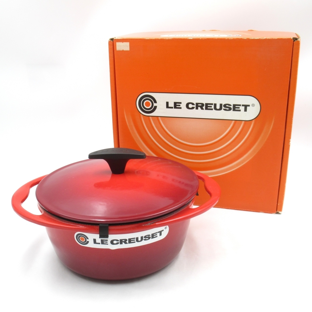 594) LE CREUSET/ルクルーゼ 【ミニ・フォンデュセット/ピック4本付き