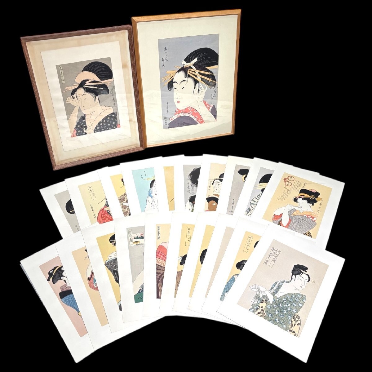 19-26 逸品！喜多川歌麿「春画 巻物 全11図」浮世絵 春画本 艶画 枕絵