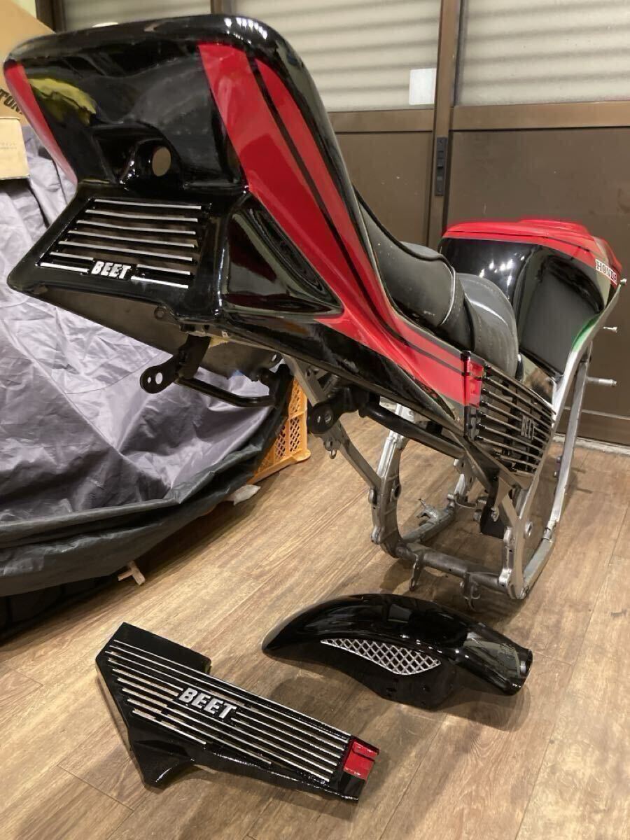 CBR400F テールフィン BEET 紫美羅達 新品】当時物 CBR400F F2 エンデ 紫美羅達 テールフィンカバー