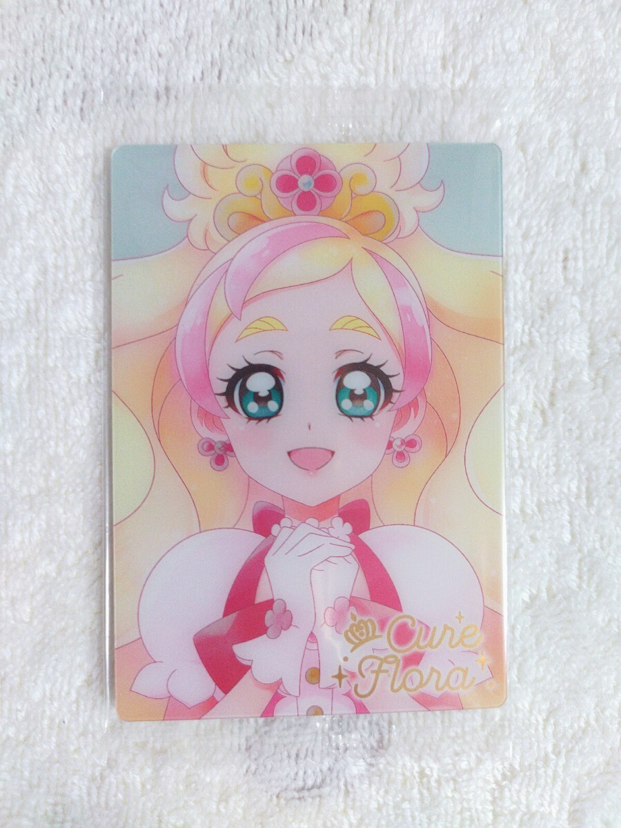 プリティストア限定 トゥインクル缶バッジ キュアフローラの落札情報