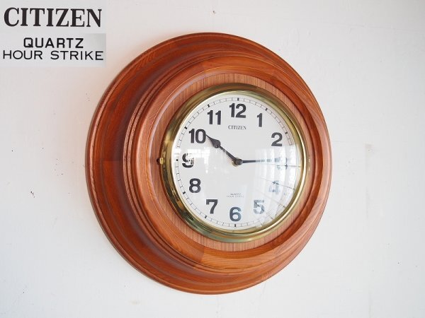 CITIZEN シチズン QUARTZ クォーツ 掛け時計 壁掛け時計 昭和レトロ