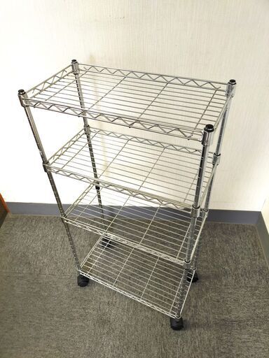 UNI SELF システムラック 4段 W90×D46×H157cm 支柱φ2,5cm スチール