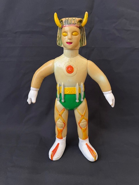 マルサン オリジナル 怪獣 当時 ソフビ エビレオン ブルマァク 足裏