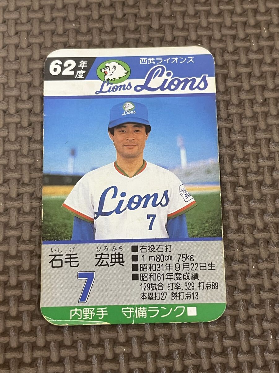 中古】タカラプロ野球カード 昭和62年度 西武ライオンズ 森繁和の落札