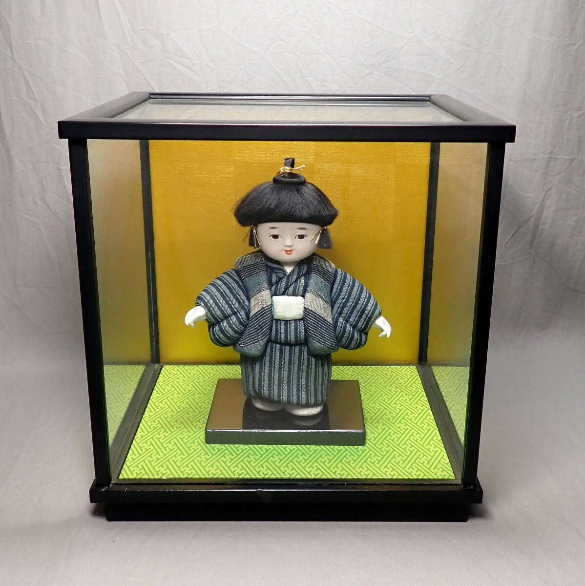 文化人形　ミニ文化人形 ゆずちゃん 着せ替え 着物人形 うさぎうーちゃんセット 新品】＊お着物文化人形とうさぎちゃんのセット(御所車・桃色)レトロの