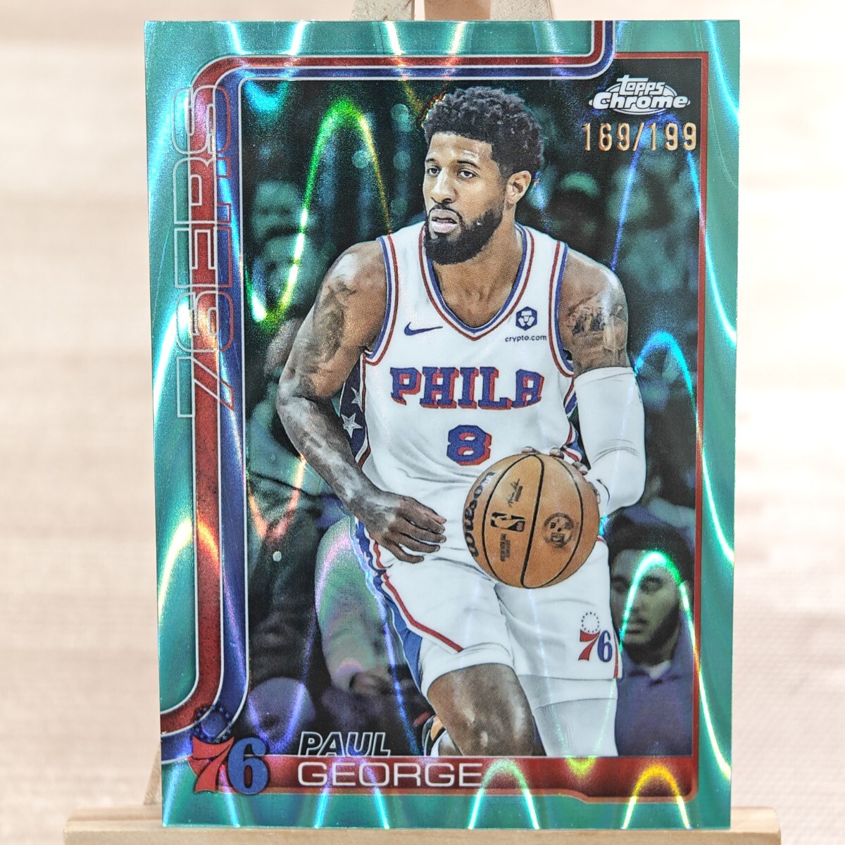 新品】ポール・ジョージ 直筆サインフォト/写真 NBA サンダー Paul 
