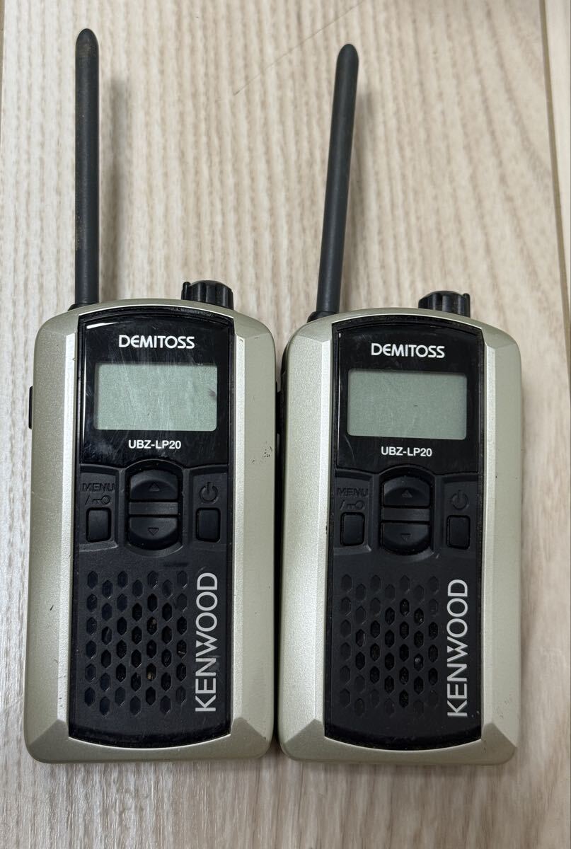即決処分☆KENWOOD 特定小電力 FM トランシーバー UBZ-LH11 シルバー