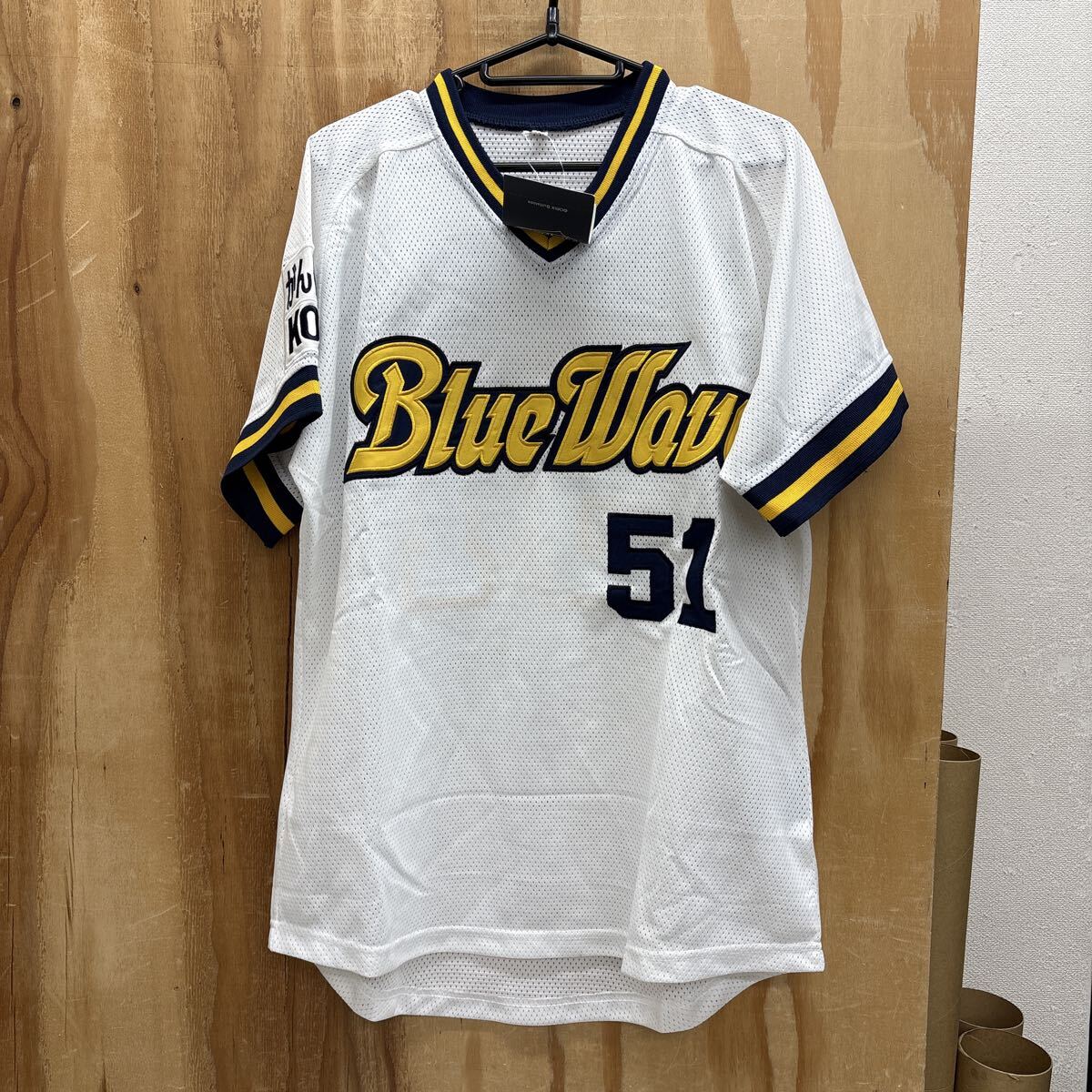 中古品 オリックスブルーウェーブ 28 星野伸之 復刻ユニフォーム LL