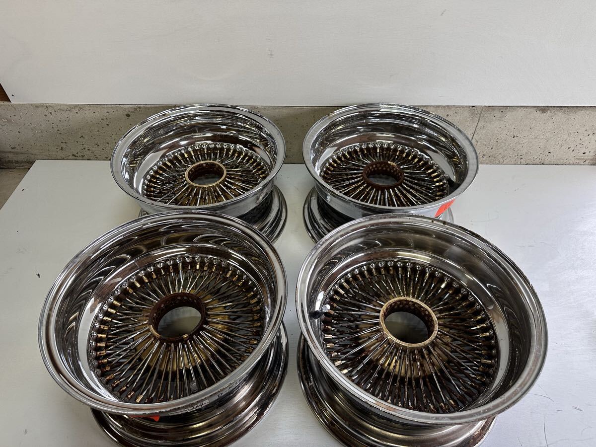 15インチ8J 72SP ワイヤーホイール。ローライダー デイトン ゼニスの
