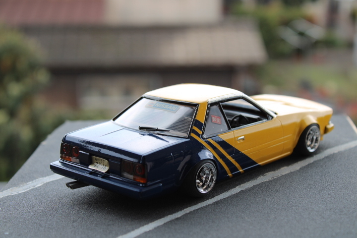 1/24 スカイライン ケンメリ 完成品 ロングノーズ 旧車 街道レーサーの