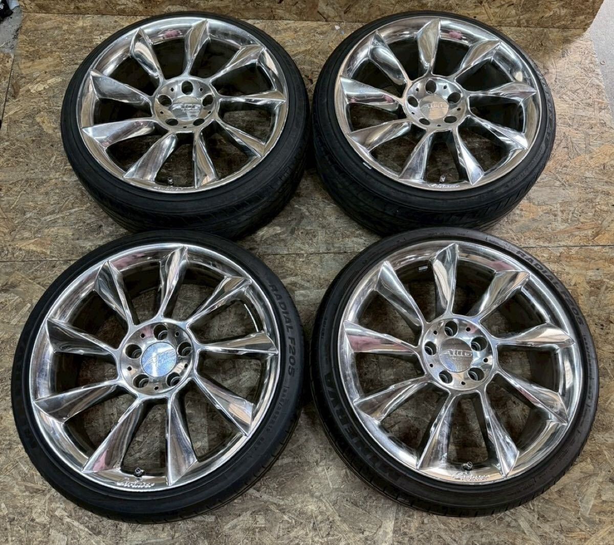 7310】正規品 ロリンザー RSK6 19インチ F8.5J R9.5J PCD112 ホイール4
