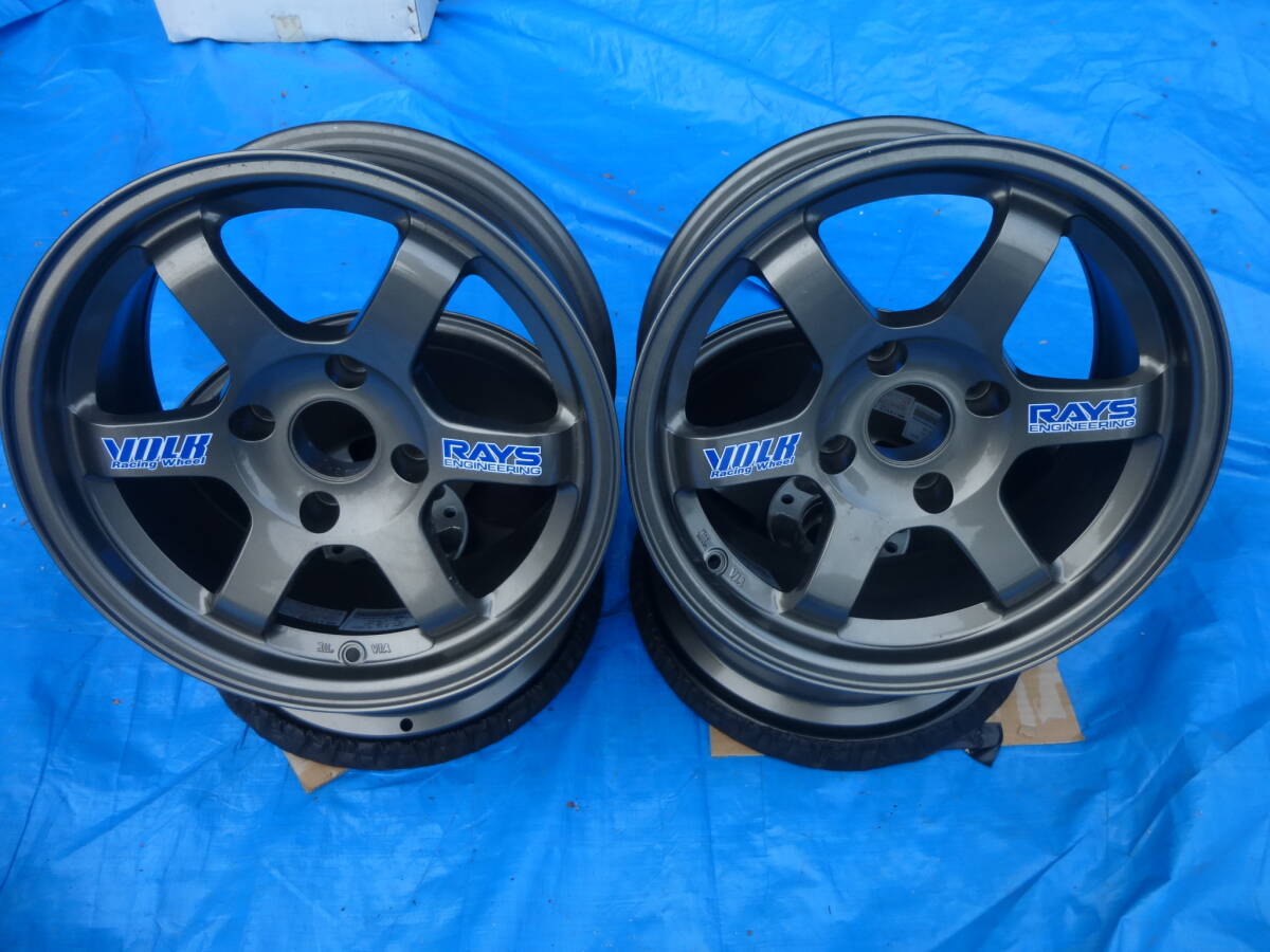 希少 深リム ADVAN Oni 鬼 アドバン オニ 15インチ 7JJ 4H-114.3 +15 2