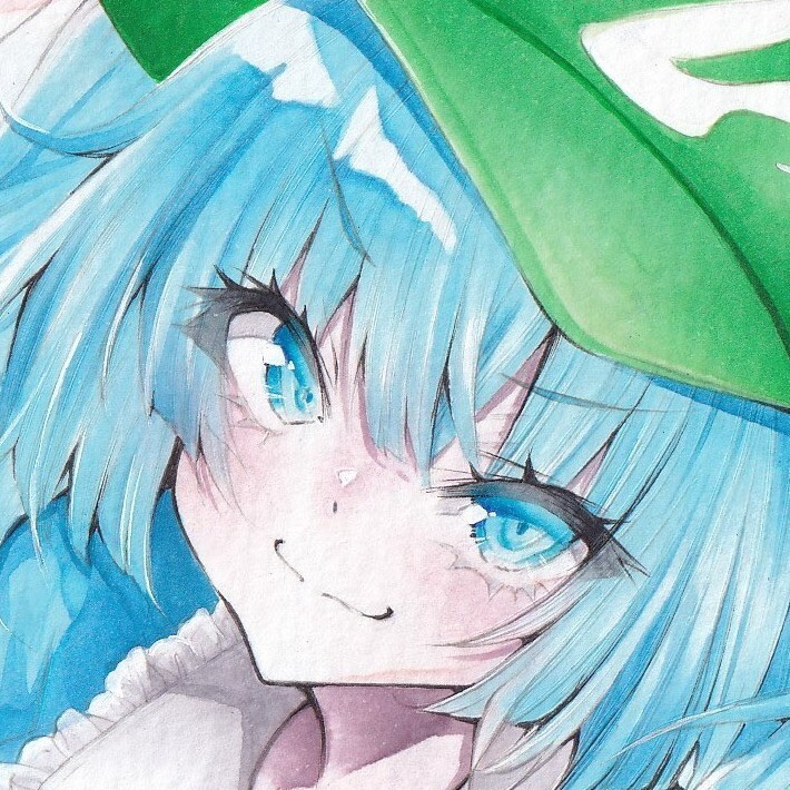 新品】東方project着彩手描きイラスト☆河城にとり☆定形外送料無料の