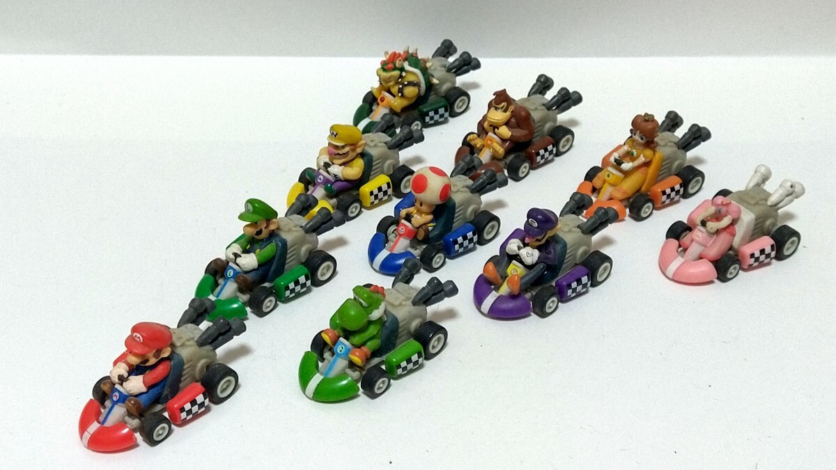 マリオカートWiiプルバックカー 10種 接着あり サントリーコーヒーボス