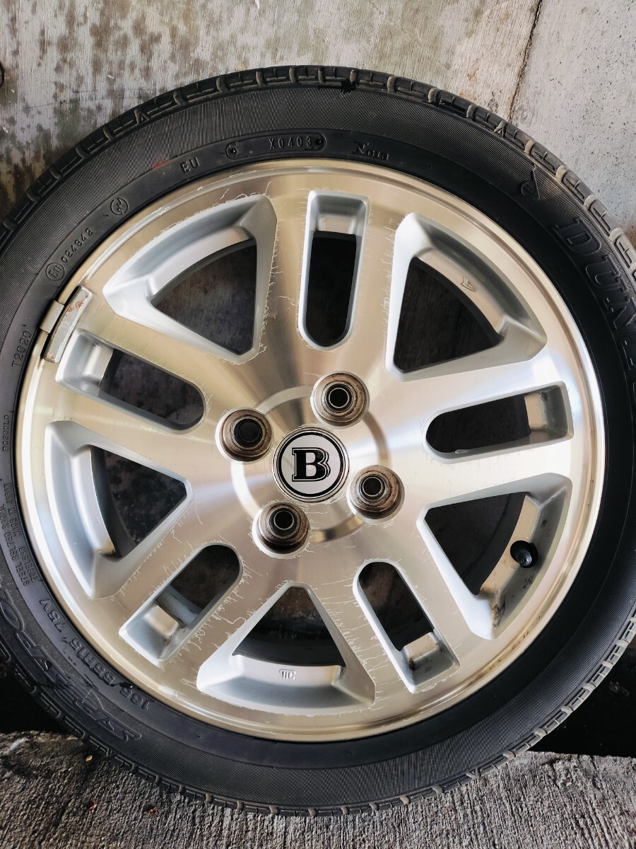 ムーブカスタム L175S 15インチ 純正ホイール4本セット 165/55R15の 