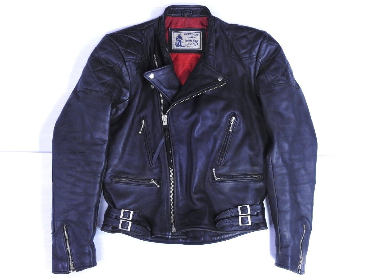 新品】未使用 Freedom ライダースジャケット 48 バッファローレザー