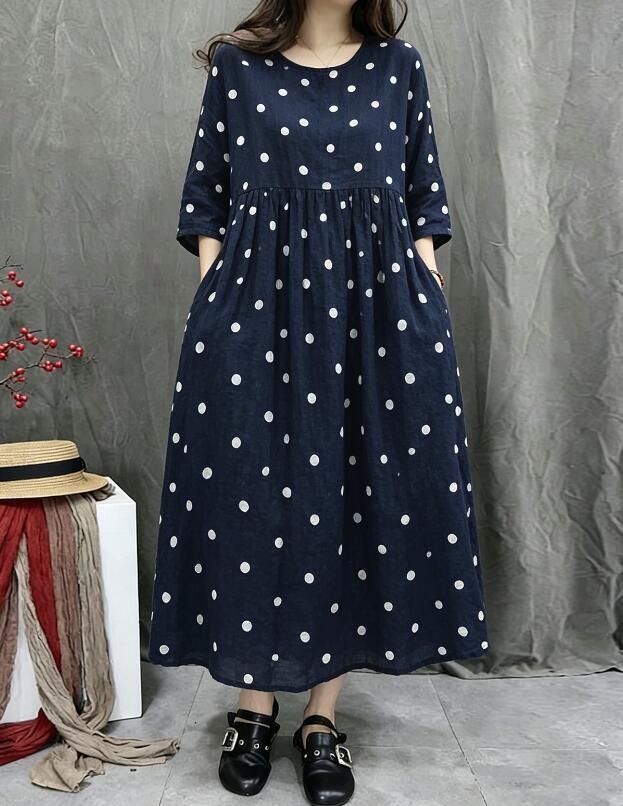 SINME シンメ ドットロングワンピース ドットマキシワンピース サイズ