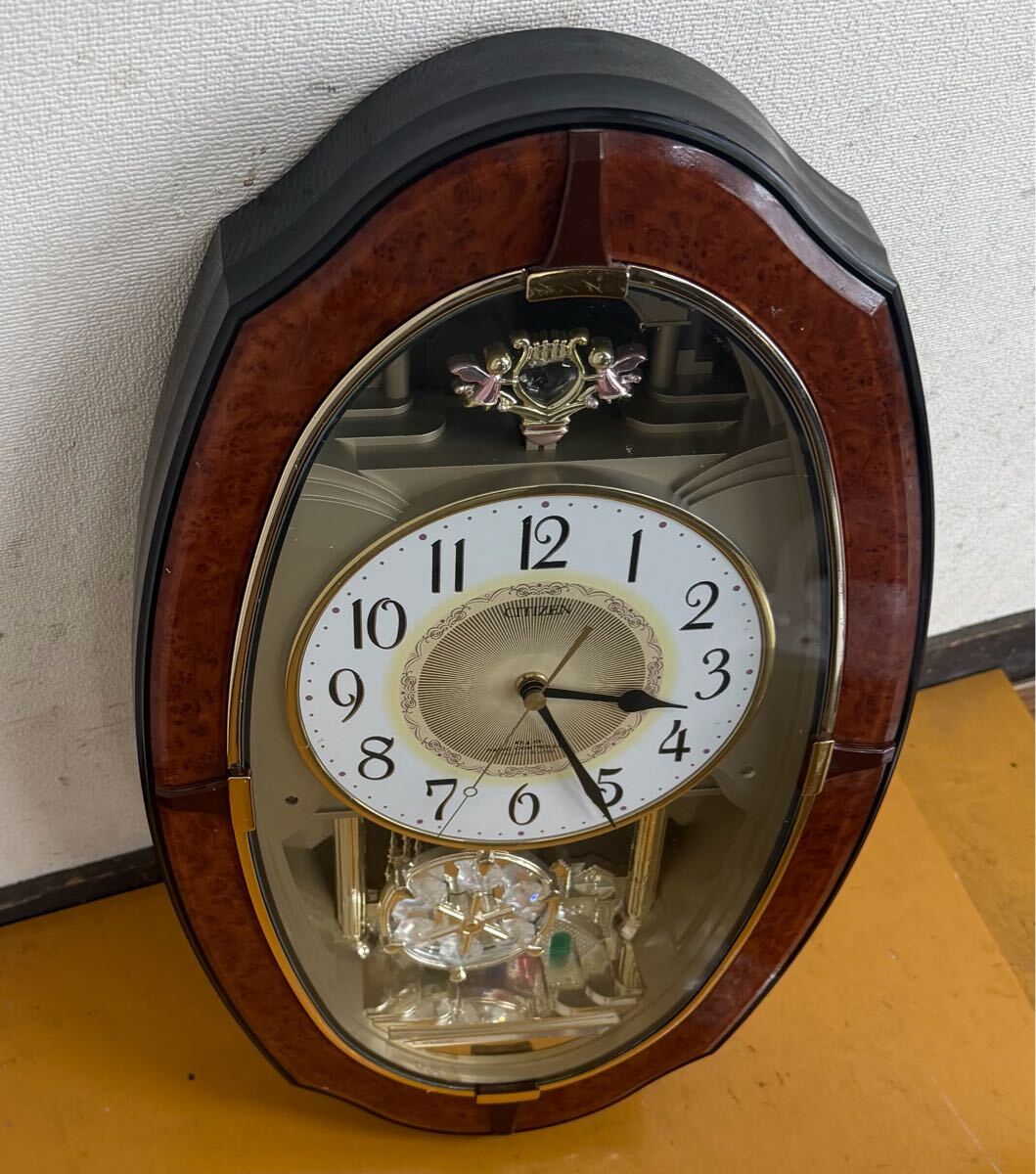 中古】♪希少【シチズン CITIZEN 壁掛け時計 メロディ 電波時計 4MN413
