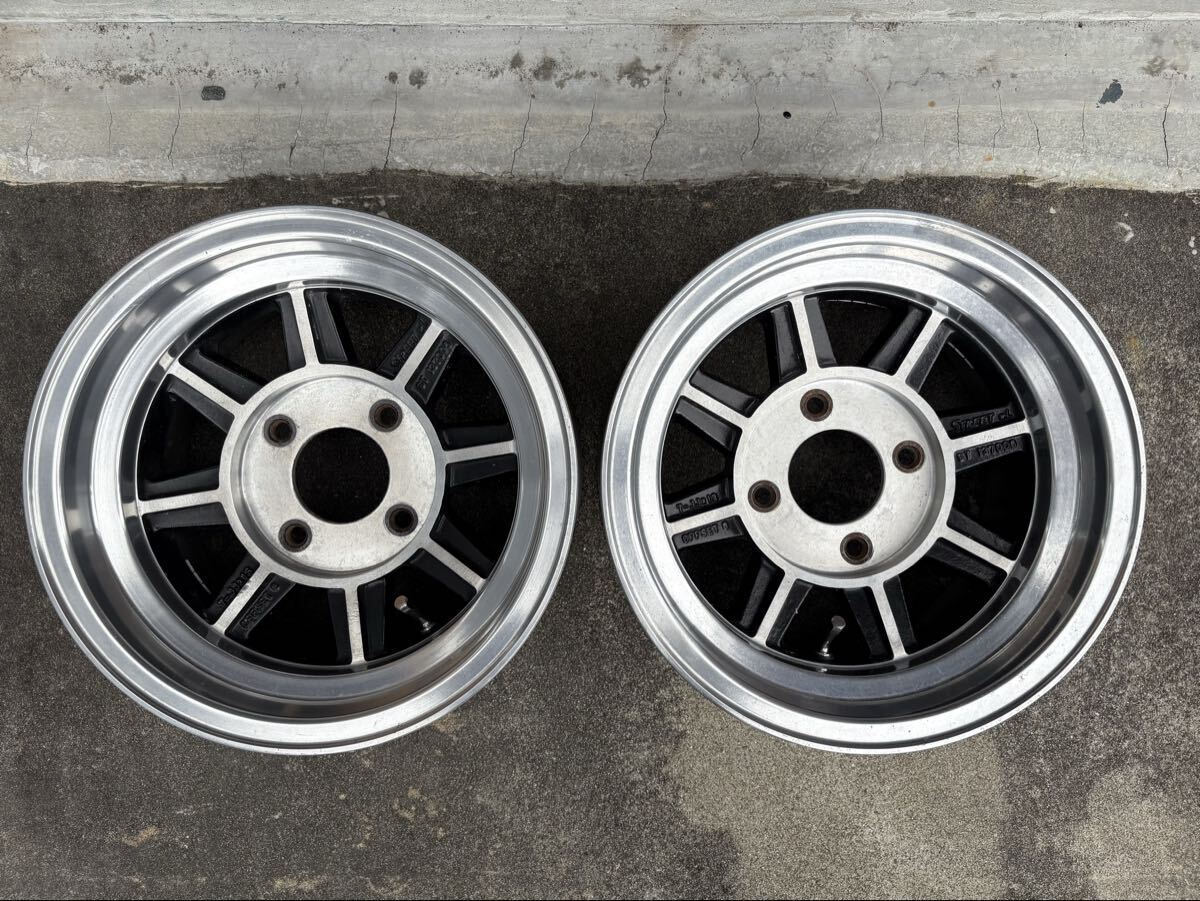 中古】当時もの ハヤシレーシング 深リム CRタイプ4穴 9J オフセット