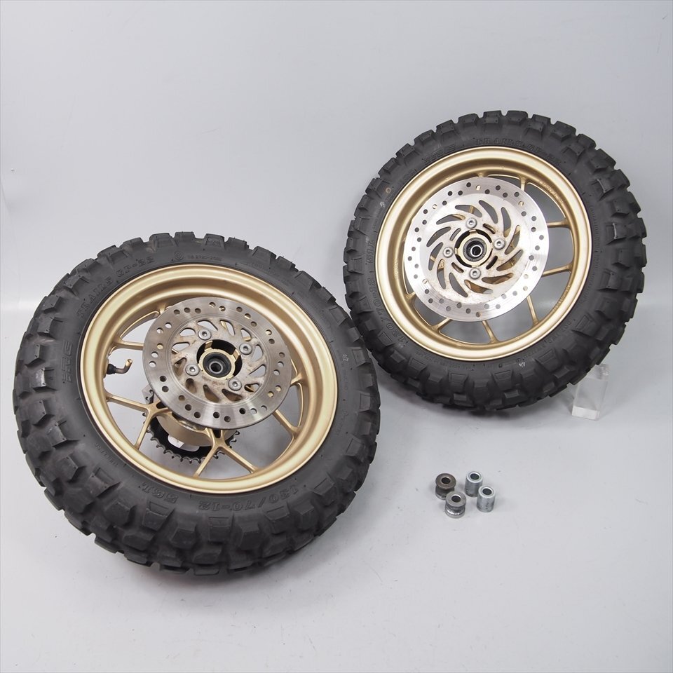 中古】1000円スタート！ 加工鉄チン 12インチ 6.5J 7J 軽 旧車の落札