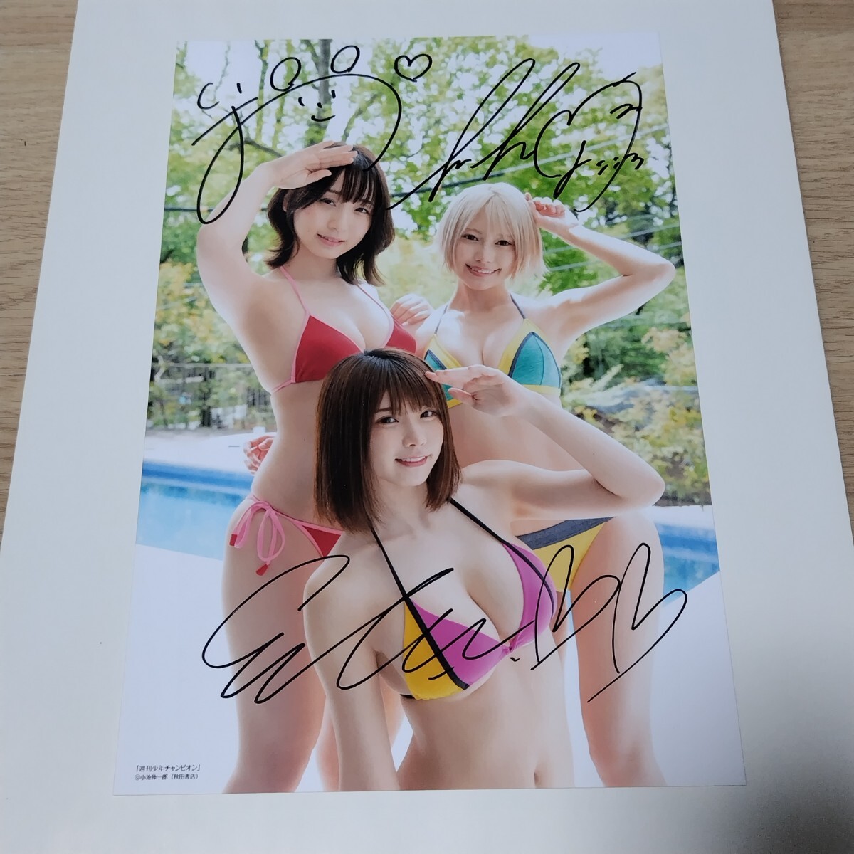 新品】☆(SKE48) 松井玲奈 週刊少年チャンピオン 全プレ (水着) クオ