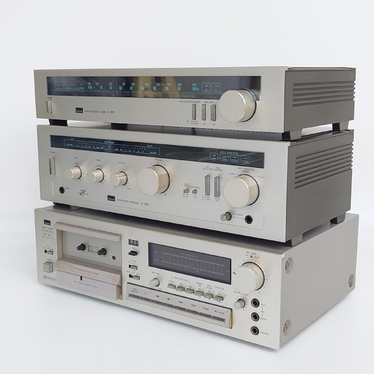 1円 Lo-D アンプ チューナー カセット デッキ HCA-4500 FT-360 D-550