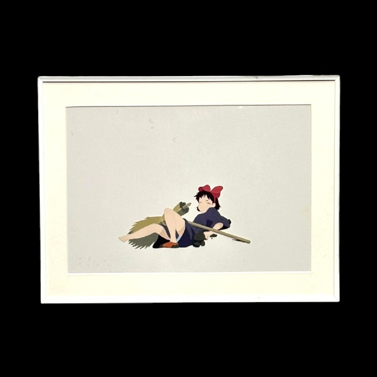 中古】宮崎駿先生 直筆イラストサイン色紙 魔女の宅急便 ジブリの落札