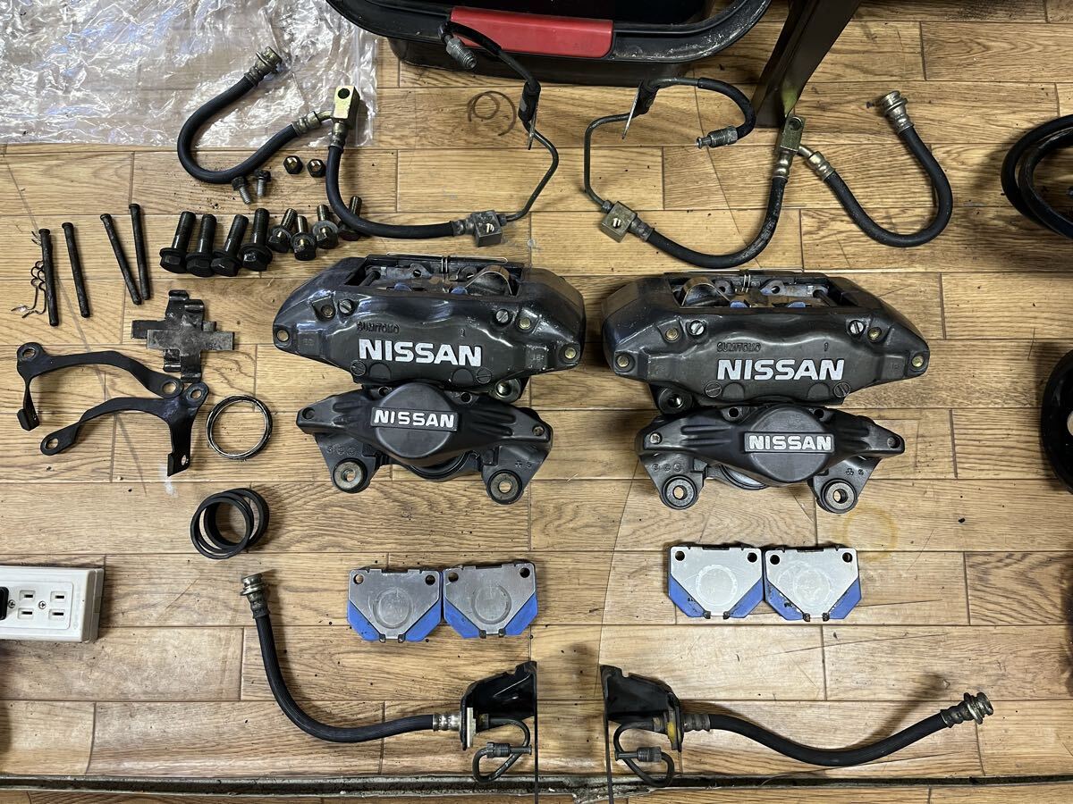 日産 スカイライン R34 GT-R用 ブレンボ製 純正フロント・リア 4pot