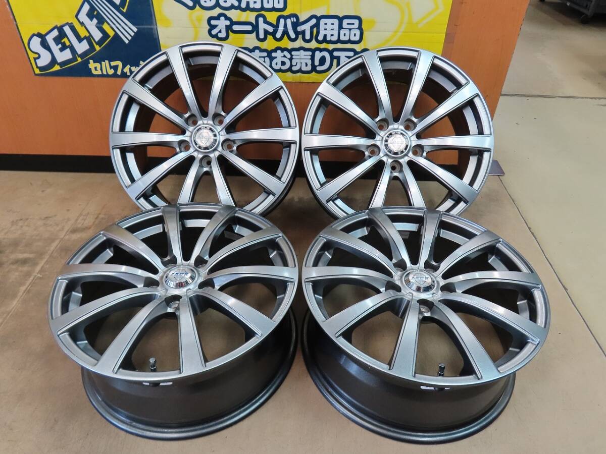 やや傷や汚れあり】大型用 アルコアJAPAN 22.5x7.50 DC-162 8穴 メッキ 