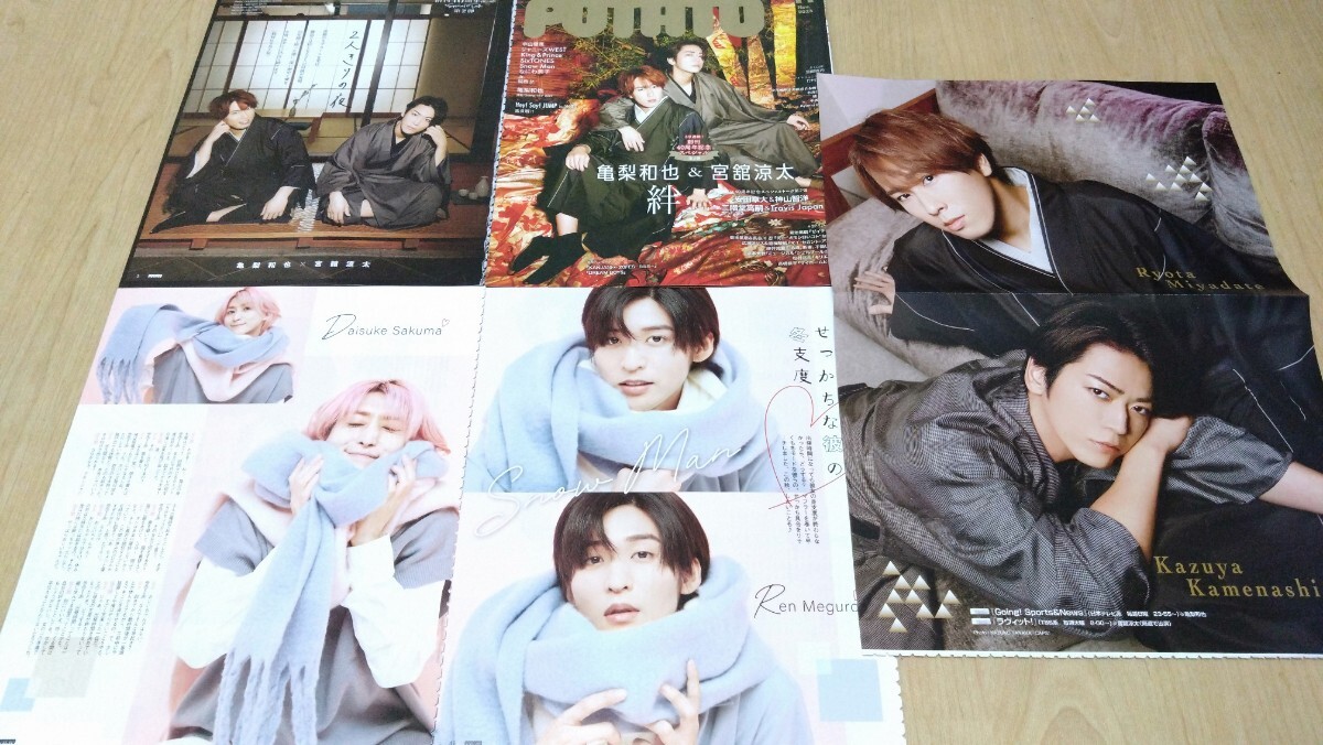 Snow Man☆切り抜き WiNK UP 2020/3月号 15P＋BIGピンナップの落札情報