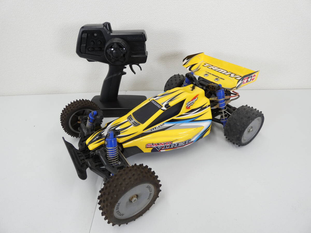 タミヤ サンドバイパー塗装済みボディ+ウイング DT-02 TRF201 用 未