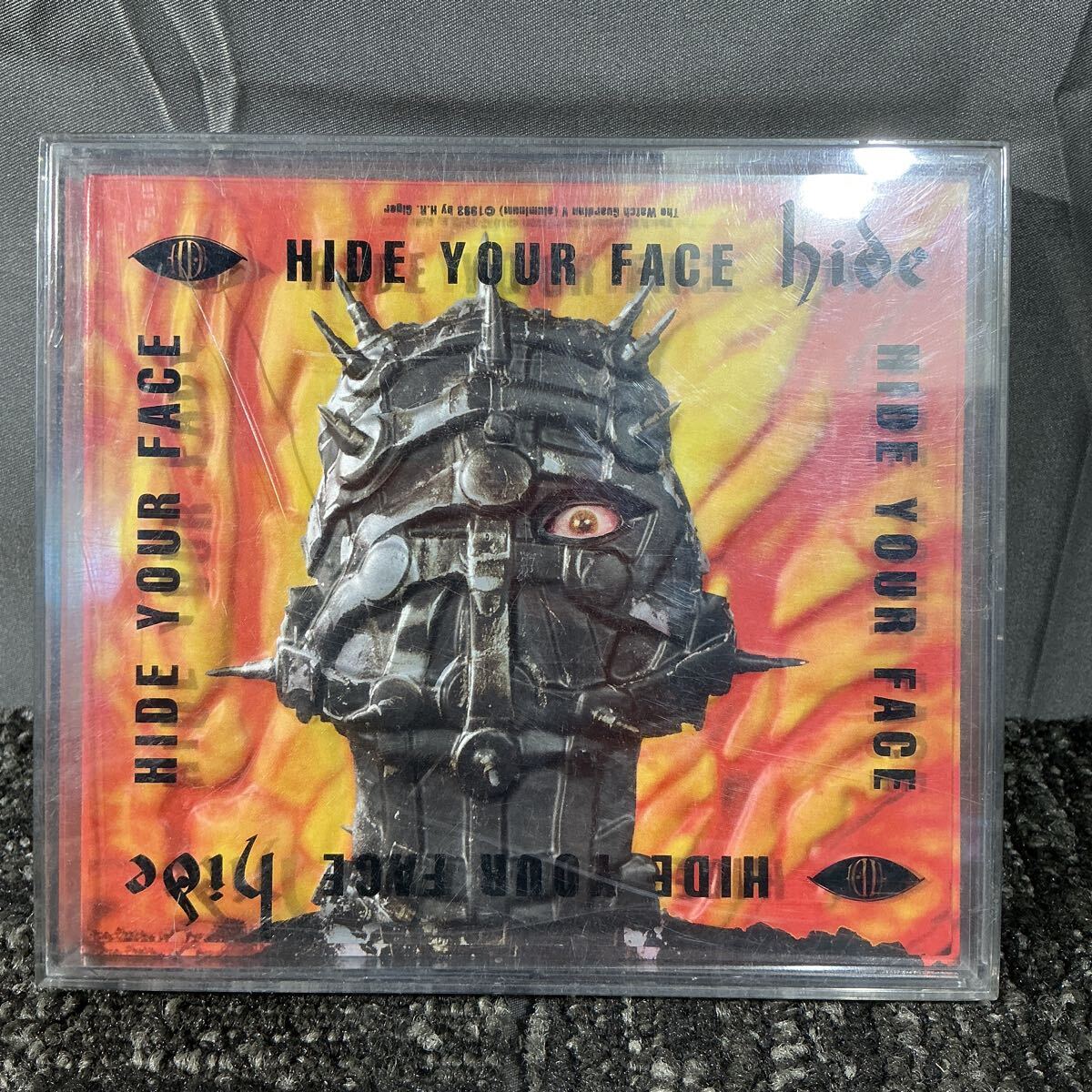 未使用】hide『HIDE YOUR FACE』 BIGプリントTシャツ【 黒 Lサイズ】H