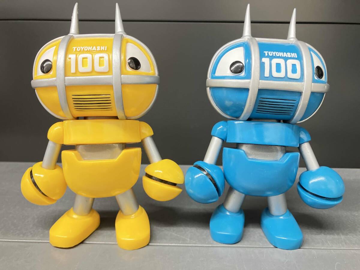 中古】ゆるキャラ とよはし100祭記念 トヨッキー ソフビ 限定 3種の
