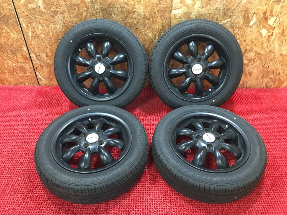 中古】マツダ純正鉄チン引っ張りタイヤ。14インチ6J+45 ハブ径54