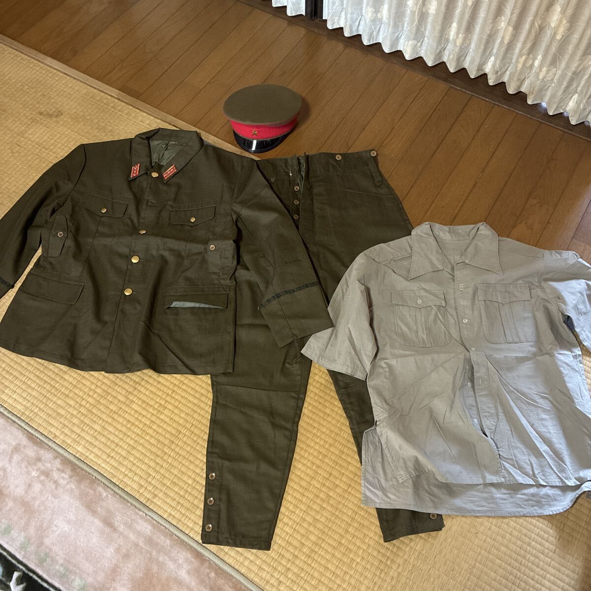 中古】大日本帝国陸軍 旧日本軍 陸軍騎兵 大礼服一式 上下セット 正帽