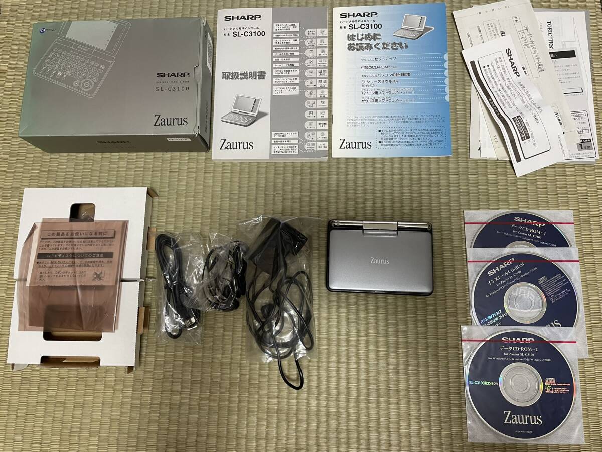 動作品！ SHARP MI-C1-S CE-AG06 ザウルス 電子手帳 AC アダプタ付
