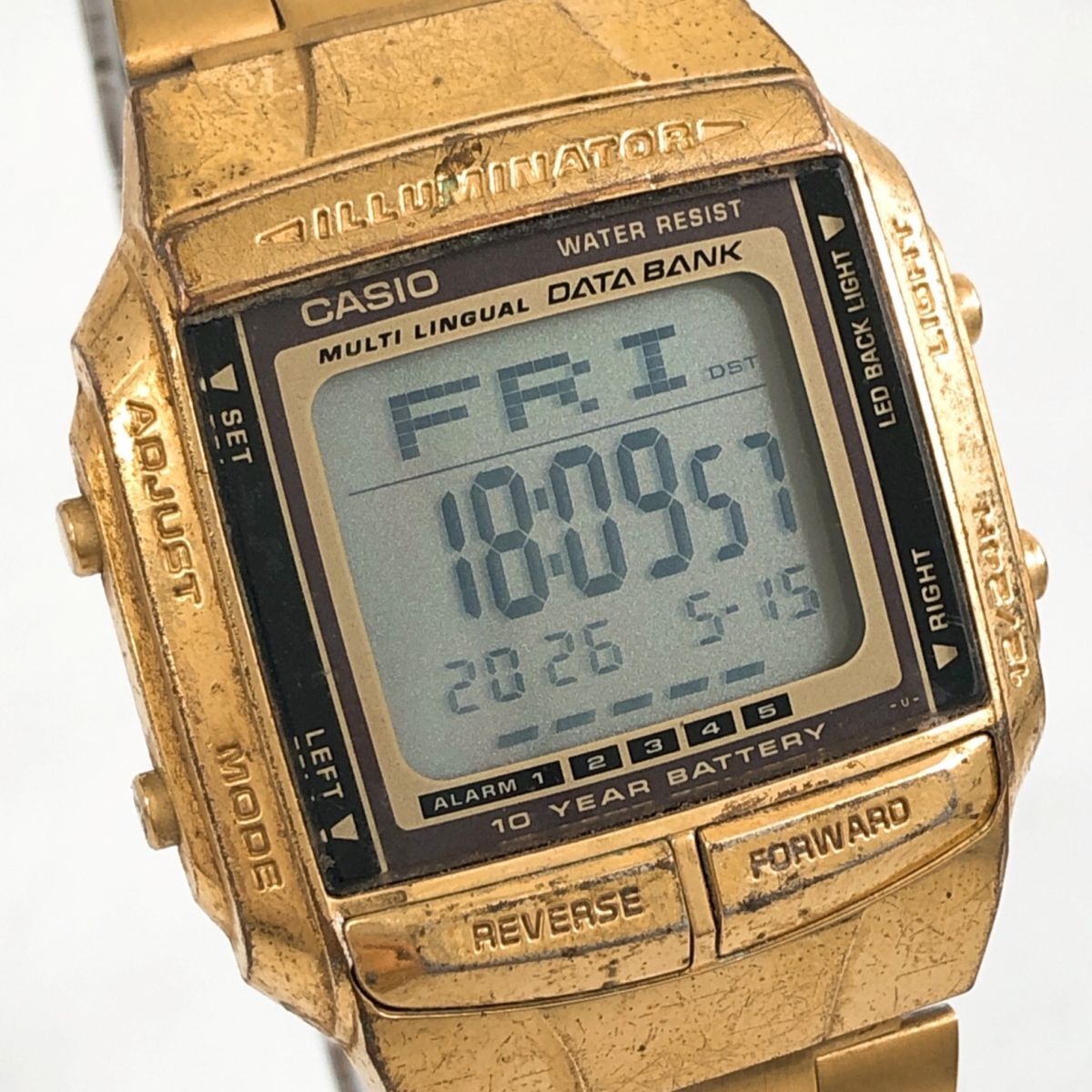 ☆廃盤完動品☆ヴィンテージ カシオ データバンクAB-10W アナログ+