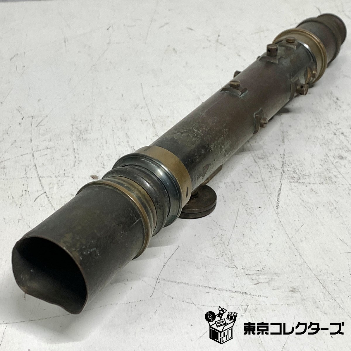 A262. 時代古道具 真鍮製三段収納式 単眼鏡 望遠鏡 / アンティーク