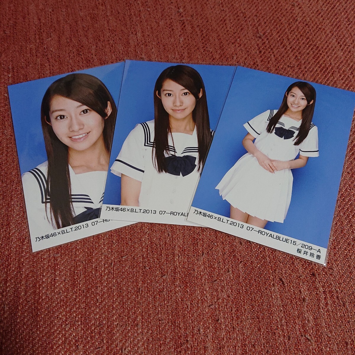 乃木坂46 生写真 齋藤飛鳥 BLT 2011.11 ROYALBLUE コンプ 希少