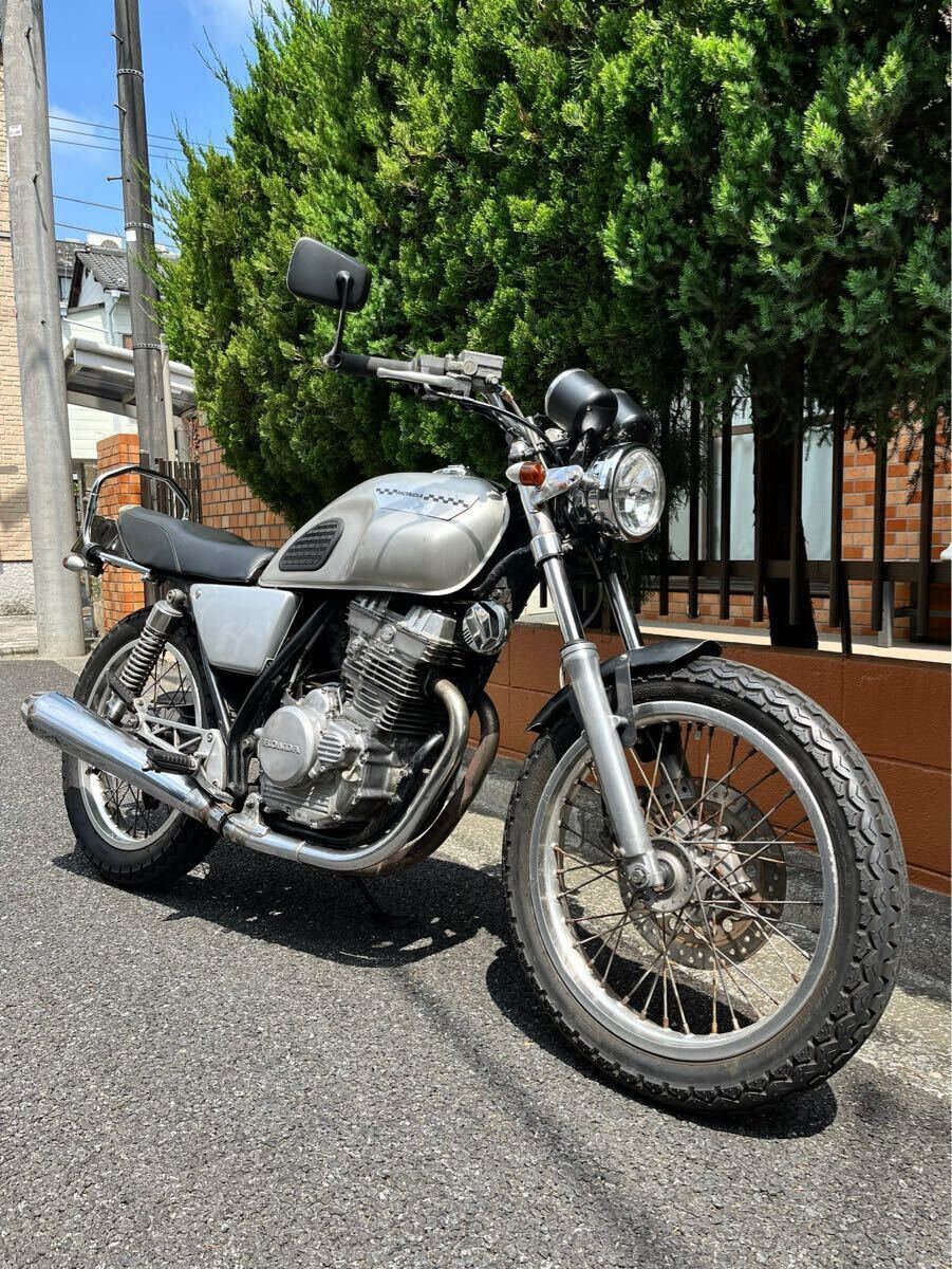 SR400 キタコ ビッグハンマー アルミタンク カフェレーサー 品番104-71